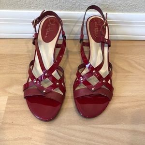 {Cole Haan} -9- Nike Air patent leather sandals